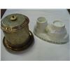 Image 1 : WINTON ANTIQUE JELLY MOLD AND SILVER PLATE CONTAINER