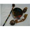 Image 1 : FIRST NATIONS WOVEN BOWL, VASE, AND BELL