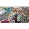 Image 3 : TRAY OF JEWELRY, NECK LACE, AND BRACELET W/ STAND AND 3 MINATURE DOULTON FIGURES