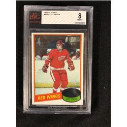 1980-81 TOPPS #43 REED LARSON (8 NM-MT) BVG GRADED