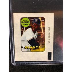 WILLIE McCOVEY TOPPS  BASEBALL CARD (PRINTED IN U.K)