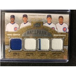 2009 Upper Deck Ballpark Collection - Teammate Timelines Quad Swatch Memorabilia