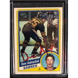 AUTOGRAPHED 1984-85 O-Pee-Chee #17 DAVE ANDREYCHUK Rookie Card