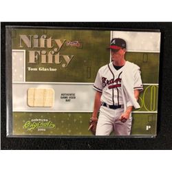 2002 DONRUSS ORIGINALS NIFTY FIFTY TOM GLAVINE GAME USED BAT
