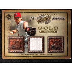 2006 Artifacts MLB Game-Used Apparel Gold Limited #CC CHRIS CARPENTER