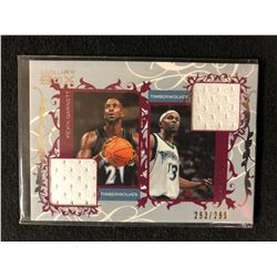 2006-07 LUXURY BOX KEVIN GARNETT / MIKE JAMES DUAL GAME-WORN