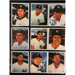 1983 TCMA 50 Years of New York Yankees Baseball Card Lot (#28-36)