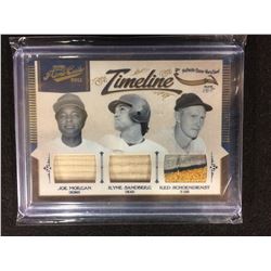 Joe Morgan/ Red Schoendienst/ Ryne Sandberg 2011 Prime Cuts Bat-Jersey Patch