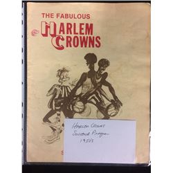 1950'S HARLEM CROWNS SOUVENIR BASKETBALL PROGRAM