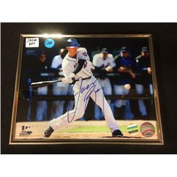 JASON BAY SIGNED 8" X 10" FRAMED COLOR PHOTO (NY METS)