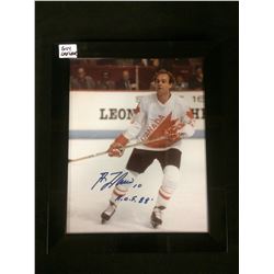 GUY LAFLEUR AUTOGRAPHED 8" X 10 FRAMED COLOR PHOTO (TEAM CANADA)