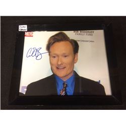 CONAN O'BRIEN SIGNED 8" X 10" FRAMED COLOR PHOTO