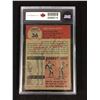 Image 2 : 1953 TOPPS #36 JOHNNY GROTH (5 EX) KSA GRADED