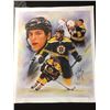 Image 1 : MILAN LUCIC AUTOGRAPHED 24" X 28" CANVAS ART BY JIANG ZUM ZHONG