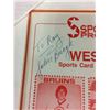 Image 2 : AUTOGRAPHED WESTERN 1 SPORTS CARDS COLLECTORS CONVENTION FRAMED POSTER (NEELY/ BUCYK/ RONNING)