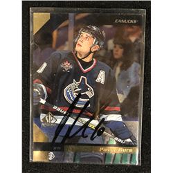 PAVEL BURE SIGNED HOCKEY CARD