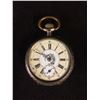 Image 1 : FANCY DIAL REMENTOIR 6 RUBIS POCKET WATCH .800 SILVER