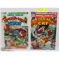 MARVEL TEAM UP #5 AND 38, BOTH 20 CENT COMIC