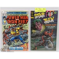 LUKE CAGE POWERMAN #52 AND STAR TREK #2 COMIC BOOKS