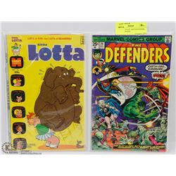LITTLE LOTTA III  AND DEFENDERS #29 COMIC BOOKS