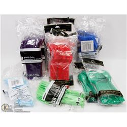 FLAT OF 20+ ASSORTED COLOR FORK, SPOONS SETS