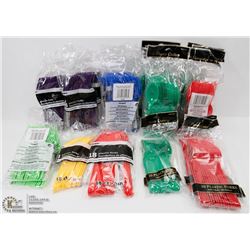 FLAT OF 20+ ASSORTED COLOR FORK, SPOONS SETS