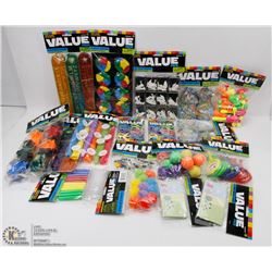 LARGE FLAT OF ASSORTED KIDS PARTY FAVORS ALL NEW
