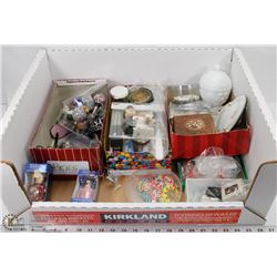 FLAT OF HOME DECOR, JEWELRY ITEMS AND MORE