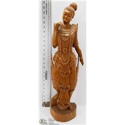 CARVED WOOD ASIAN FIGURE