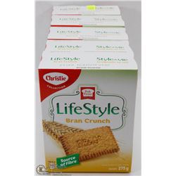 5 BOXES OF BRAN CRUNCH COOKIES