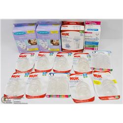 BAG OF BABY FEEDING SUPPLIES