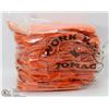 Image 1 : PACKAGE OF 12 NEW ORANGE FLEECE WORK GLOVES