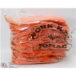 PACKAGE OF 12 NEW ORANGE FLEECE WORK GLOVES
