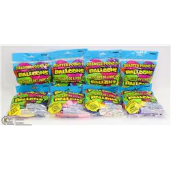 8 BAGS OF BALLOONS