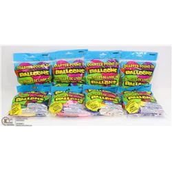 8 BAGS OF BALLOONS