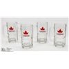 4 ONE LITER MOLSON CANADIAN BEER STEINS