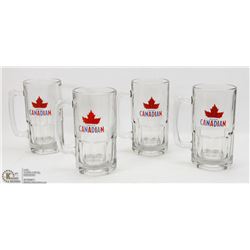 4 ONE LITER MOLSON CANADIAN BEER STEINS