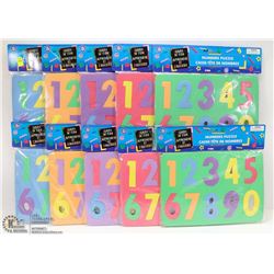 BUNDLE OF KIDS FOAM NUMBER PUZZLES