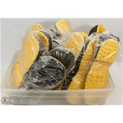3 LARGE BUNDLES OF OVER THE SHOE RUBBER PROTECTION