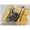 3 LARGE BUNDLES OF OVER THE SHOE RUBBER PROTECTION