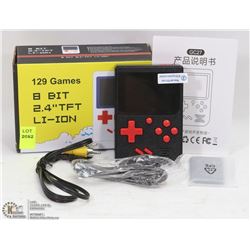 NEW 129 BUILT IN GAMES 8 BIT HANDHELD GAME SYSTEM