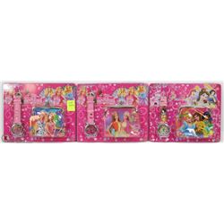 LOT OF 3 NEW KIDS WATCH AND WALLET SETS