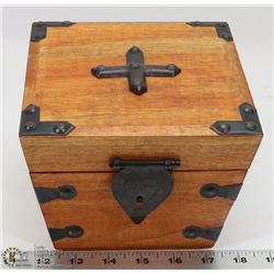 CEDAR CHEST TRINKET BOX - 6"W X 6"D X 5"H.
