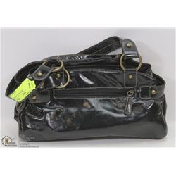 CLUB ROCHELIER BLACK LEATHER PURSE