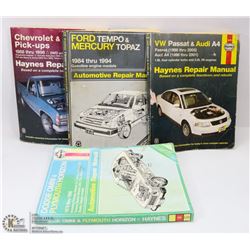 SET OF 4 VINTAGE AUTO REPAIR