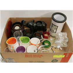 BOX OF PARTYLITE VOTIVES INCL. ELEPHANT