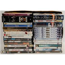 FLAT OF DVDS (SOME SEALED)