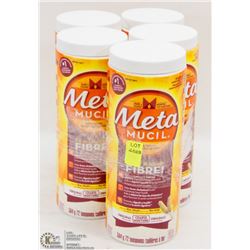 5 TUBS OF METAMUCIL FIBER POWDER