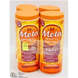 4 TUBS OF METAMUCIL FIBER POWDER