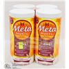 Image 1 : 4 TUBS OF METAMUCIL FIBER POWDER